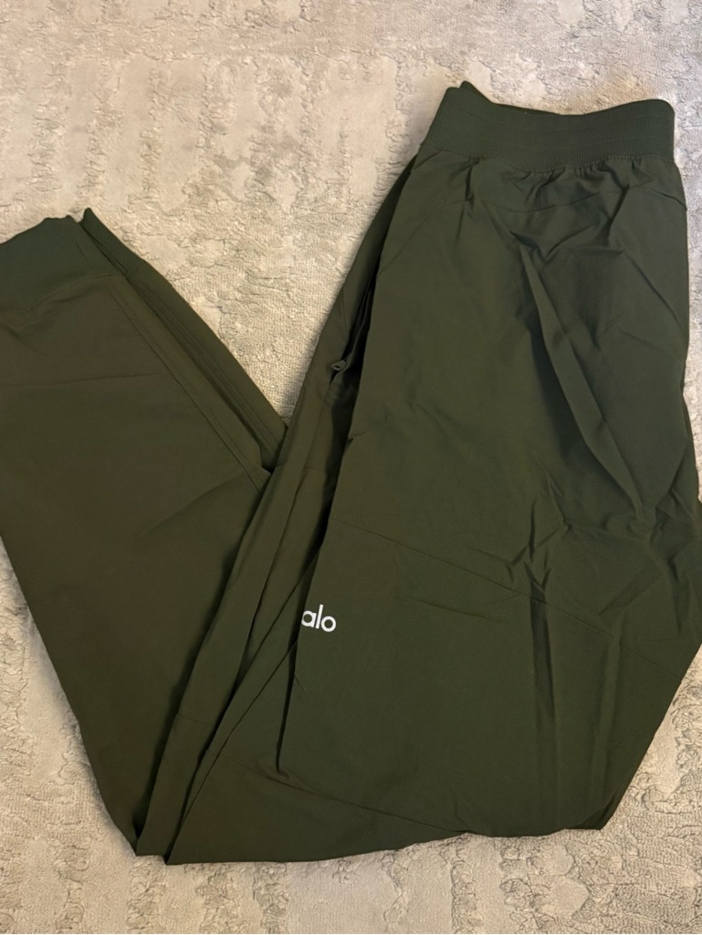 ALO Yoga Black Logo Athletic Leggings